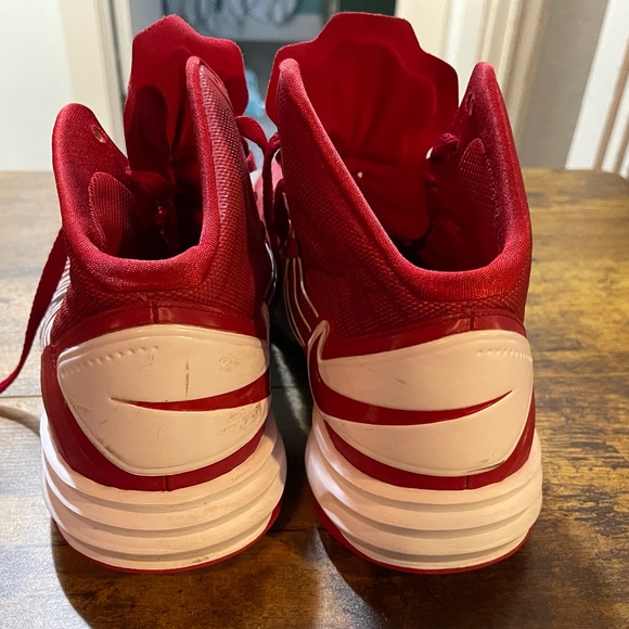 Vintage 2012 Men’s Nike Hyperdunk TB Mid Gym Red/Wht SZ 11 Authentic Hyperfuse - Picture 8 of 9